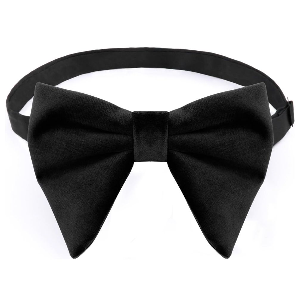 Bow Tie Pre Tied - Męskie aksamitne muszki, gotowe do założenia,