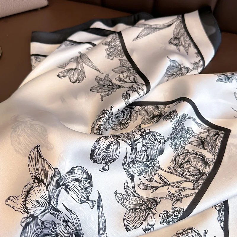 70*70cm luksusowy kwiatowy nad – Scarf Silk Square recenzja i cena
